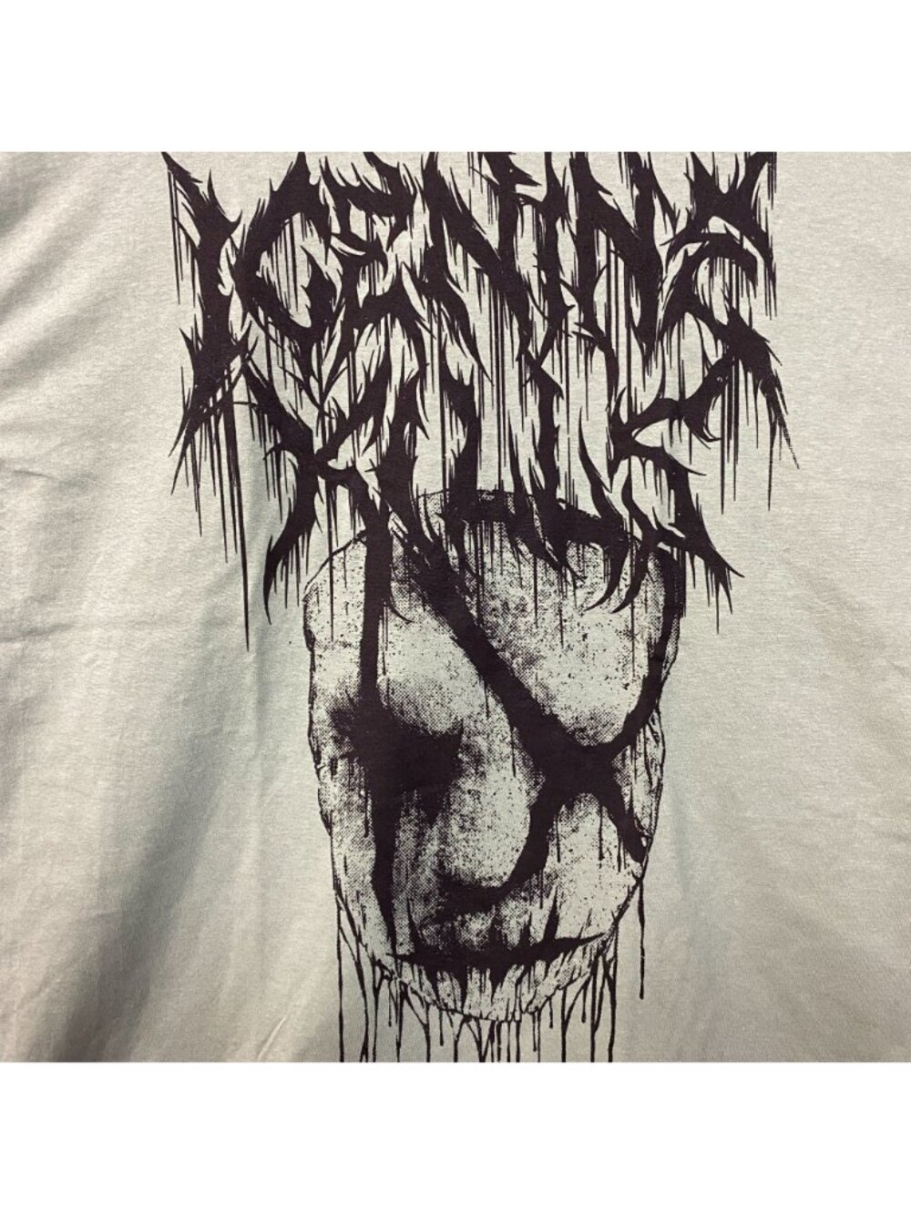 Ice Nine Inch Kills Silence Mask Rock Green Tee size Large - Picture 2 of 4